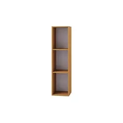VCM Holz Schallplatten Regal - Stand Regal für 100 Schallplatten - Aktenschränke & Büroregale: Stabiles Regal mit 3 Fächern, ideal zur stilvollen Aufbewahrung von Schallplatten, CDs und mehr. Maße: H. 107 x B. 34 x T. 30 cm.