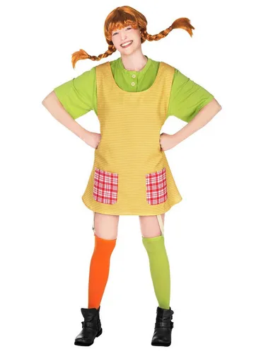 Metamorph Kostüm Pippe Langstrumpf - XL Größe für Erwachsene - Kostüm für Erwachsene, ideal für Karneval und Mottopartys, sorgt für Spaß und gute Laune.