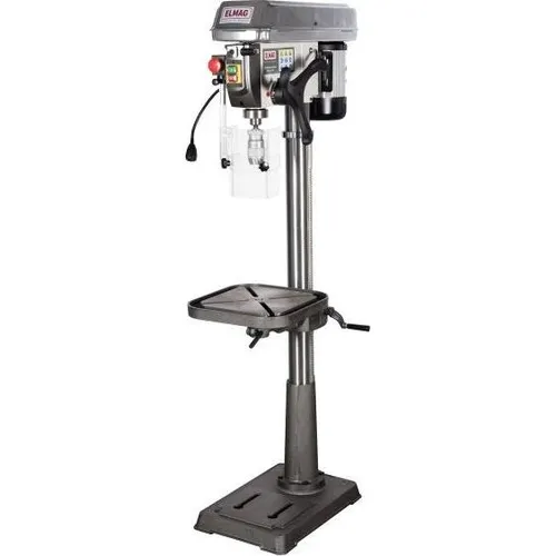 ELMAG Keilriemen-Säulenbohrmaschine - 16021 - Bohrmaschinen mit Schnellspannbohrfutter für präzise Bohrungen von 1-16 mm, ideal für professionelle Anwendungen in Werkstätten.