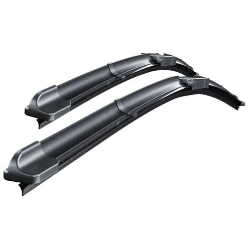 Mossa Vordere Scheibenwischer kompatibel mit VW Volkswagen Passat B6, B7, B8 (03.2005-2023) - flache Premium Wischerblätter. Wischerblätter - Set für Frontscheibe (600 mm / 480 mm)
