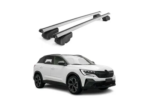 OMAC Dachträger Gepäckträger für Renault Austral 2022-2025 - Dachgepäckträger aus hochwertigem Aluminium, abnehmbar und wasserbeständig. Ideal für Outdoor-Abenteuer, kompatibel mit Fahrrad- und Skiträgern.