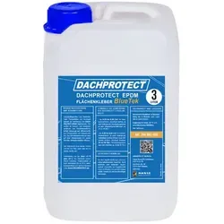 Dachprotect Flächenkleber BlueTek | lösemittelfrei 3 L (bis 15 m2) - Vogelfutter - Hochwertiger, lösemittelfreier Flächenkleber für EPDM Dachfolie, ideal für einfache Anwendung mit Kostenersparnis durch einseitiges Eintreiben.