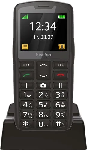 Beafon SL260 Silverline - Seniorenhandy mit 2,2" Farbdisplay, SOS Notruftaste und hörgerätekompatibel für Sicherheit und einfache Bedienung
