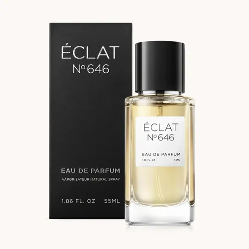 ÉCLAT Eau de Parfum ÉCLAT 646 Herrenduft 55 ml - ÉCLAT 646 ist ein charismatischer Herrenduft mit einer frischen Kopfnote und floralen, holzigen Akzenten. Ideal für den modernen Gentleman, der Eleganz und Stil schätzt.