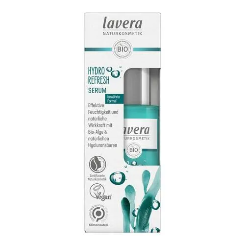 Lavera Hydro Refresh Serum 30 ml - Arzneimittel - Feuchtigkeitsspendendes Serum, ideal für trockene Haut, unterstützt die natürliche Hautregeneration und sorgt für ein frisches Hautbild.