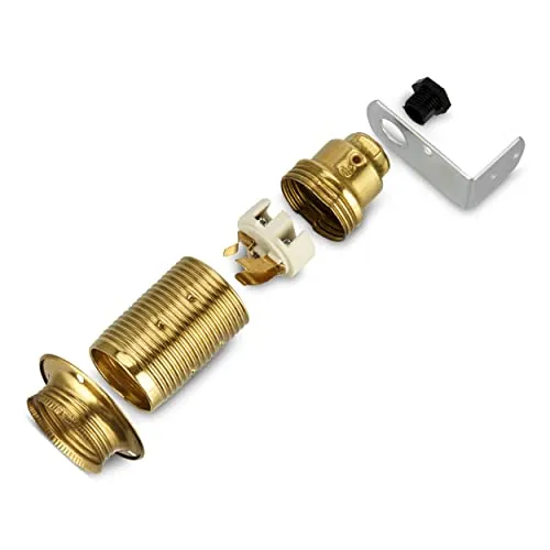 REV Fassung E14, Lampenfassung für Glühlampen bis 60W, messing