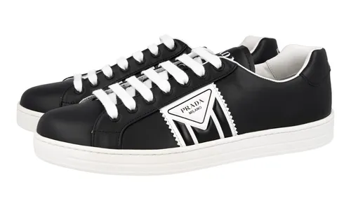 PRADA Leder DOWNTOWN Sneaker - 4E3544 - Schwarz Weiss - NEU -  8 42