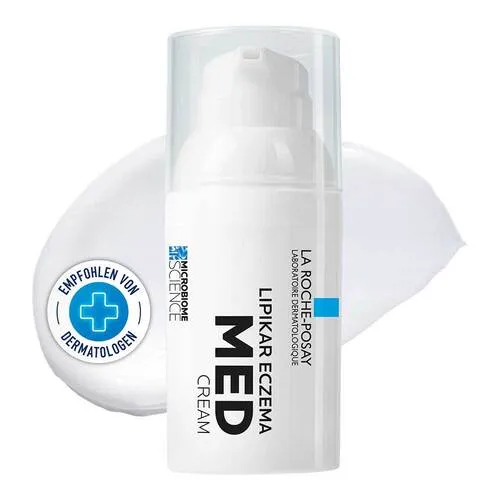 L'Oreal Lipikar Eczema MED Creme 30 ml - Arzneimittel gegen Ekzeme, lindert Juckreiz und Rötungen dank Endobioma, ideal für zu Ekzem neigende Haut wie bei Neurodermitis.