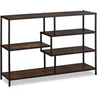Vintage Bücherregal Sideboard mit 5 Ablagen - Regale & Aufbewahrung – Stilvolles, industrielles Design mit 5 Ablagen für optimalen Stauraum im Flur oder Wohnzimmer.