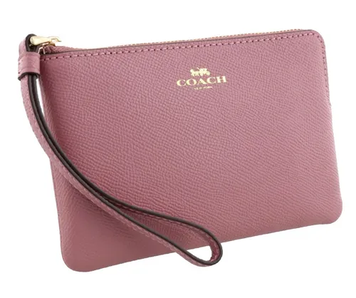 COACH 58032 Corner Zip Wristlet - Elegante Leder Geldbörse - Damentaschen mit umlaufendem Reißverschluss, ideal für jeden Anlass. Die kleine, leichte Tasche bietet Platz für Kreditkarten und ist perfekt für unterwegs.