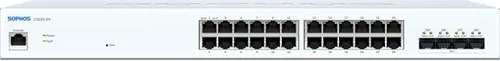 Sophos CS110-24 Managed Switch - 24-Port Gigabit Switch mit 4 SFP+ Ports für hohe Geschwindigkeit, ideal für Netzwerkmanagement in Unternehmen und Rack-montierbar.