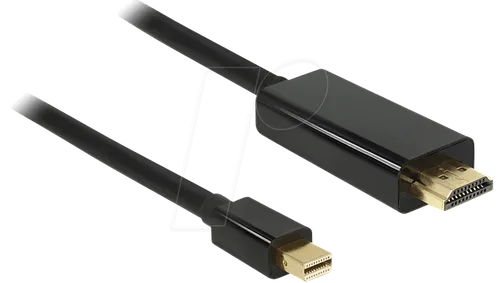 DELOCK 83700 - mini DisplayPort Stecker auf HDMI A Stecker, 3 m, schwarz