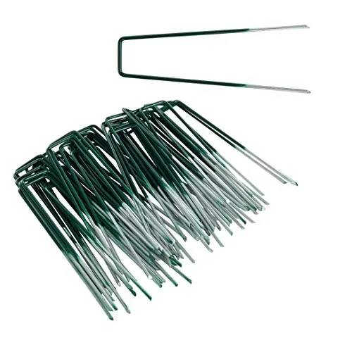 ESTEXO Heringe Erdanker Bodenanker Zeltheringe Zeltnagel Erdnagel Unkrautvlies Gartenvlies Vlies Befestigung Anker (50 Stück/feuerverzinkt & pulverbeschichtet 150 x 30 mm)