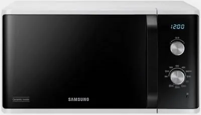 Samsung Kombi-Mikrowellengerät MG23K3614AW in Weiß - Mikrowelle mit 23 L Kapazität und vielseitigen Heizarten, ideal für schnelles und gleichmäßiges Kochen. Keramik-Innenraum für einfache Reinigung.