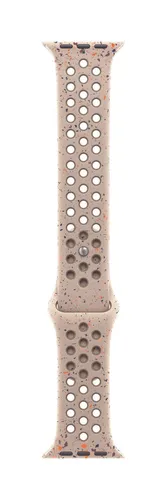 Apple Nike Sportarmband für Watch 46mm - desert stone S/M - Apple Watch Zubehör, stylisches und atmungsaktives Sportarmband für optimalen Tragekomfort bei jedem Workout.