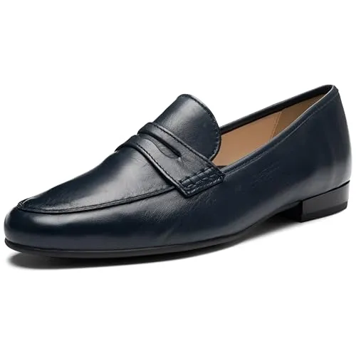 ARA Damen Kent Loafer - Stilvoller Komfort in Blau, Größe 36.5 EU - Slipper & Mokassins für Damen, aus hochwertigem Leder gefertigt, bieten ultimativen Komfort ohne Verschluss für ein einfaches An- und Ausziehen.