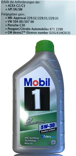 Mobil 1 ESP Formula P 5W-30 20 Liter