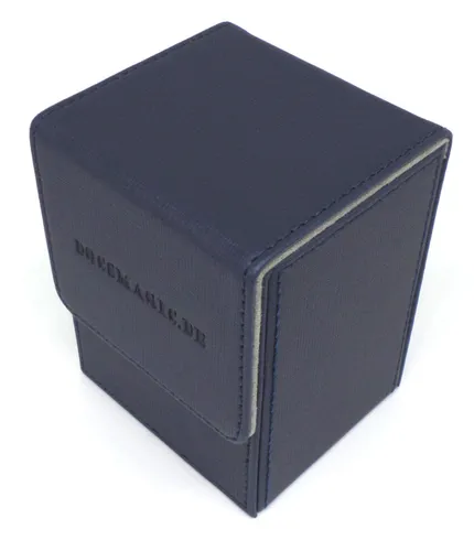 Docsmagic.de Premium Magnetic Flip Box (80) Dark Blue + Deck Divider - MTG PKM Y