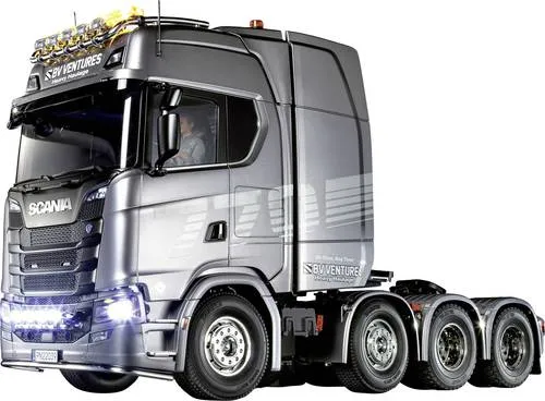 Tamiya 56371-600 1:14 RC Scania 770 S 8x4 - Elektro RC Modell-LKW Bausatz, ideal für Modellbau-Enthusiasten und Liebhaber von Lastwagen