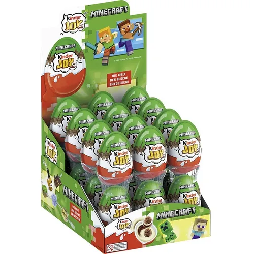Kinder Joy 24 x 20g (480 g) - Schokolade mit doppelt Freude! Milch- und Kakaocreme mit Knusperkugeln und tollen Überraschungen – perfekt für kleine Naschkatzen!