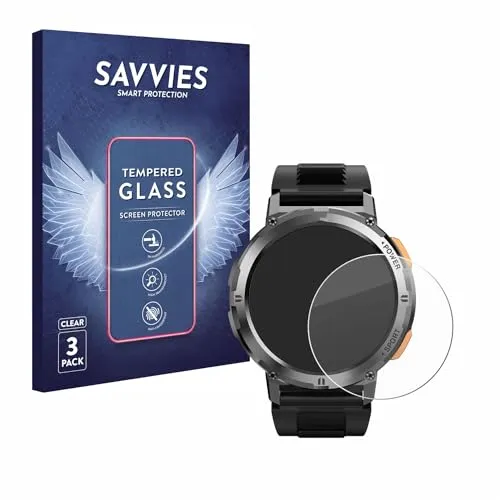 Savvies Panzer Schutz Glas für Kospet Tank T2 (3 Stück) 9H Hartglas, Anti-Fingerprint, Displayschutz