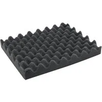 HMF 14585 Noppenschaumstoff Akustikschaumstoff 345 x 275 mm Schaumstoffeinlage Tabletop Höhe 45 mm
