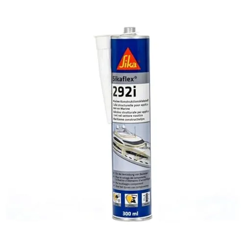 SIKA Sikaflex-292i Marine Klebstoff 300ml - Weiß - Boot-Zubehör, standfester 1K Polyurethanklebstoff mit hervorragenden Hafteigenschaften, ideal für starke, dynamische Verklebungen im Schiff- und Bootsbau.