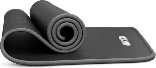 NEOLYMP Fitnessmatte mit Tragegurt und Trainingsbuch - Sportmatte aus NBR, rutschfest und leicht zu reinigen. Inkl. Tragegurt und E-Book mit Übungseinheiten für effektives Training zuhause.