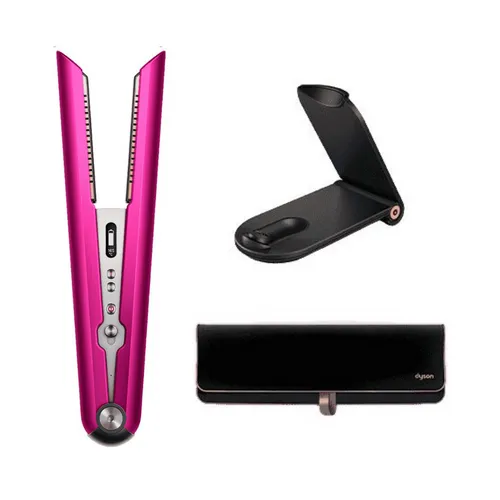 Dyson Corrale Haarglätter Fuchsia Nickel – Kabelloses Glätteisen mit OLED-Display - Kompakter Haarglätter mit flexiblen Heizplatten und variablen Temperatureinstellungen. Ideal für alle Haartypen und perfekt für unterwegs. Genießen Sie eine einfache Handhabung dank digitaler Anzeige und Schnellaufheizung.