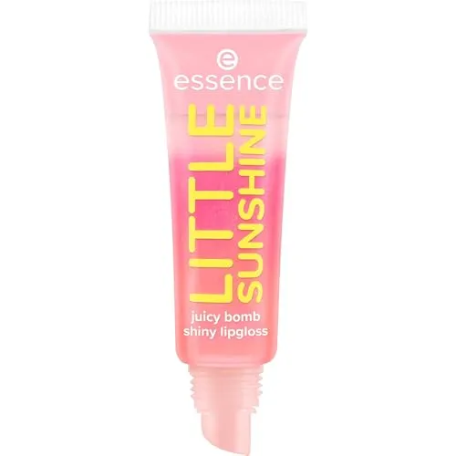 essence SAY IT WITH JUICY LITTLE SUNSHINE juicy bomb shiny lipgloss, Nr. 05, Orange, sofortiges Ergebnis, glänzend, vegan, ohne Parabene, ohne Mikroplastikpartikel, Nanopartikel frei, 1er Pack (10ml)