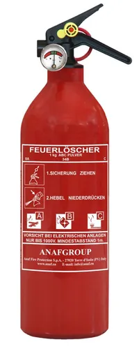 Feuerlöscher Pulverlöschmittel – Zuverlässiger Brandschutz - Feuerlöscher mit Pulverlöschmittel, ideal für die Bekämpfung von Bränden der Klassen A, B und C. Schützen Sie Ihr Zuhause oder Geschäft mit diesem effektiven Sicherheitsgerät.