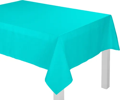 Wirth Tischdecke "WirthNatur" Gr. 1, blau (türkis), B/L: 85cm x 85cm, 1 Stk., eckig