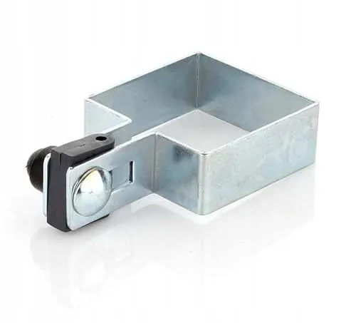 Endschelle quadratisch im SET 40x40mm für Ø6mm Draht - Verzinkt Zaunschelle für Zaunpfosten - Befestigung von Gitterstabmatten - Zaunschellen Schelle Strebenschelle Pfostenschelle