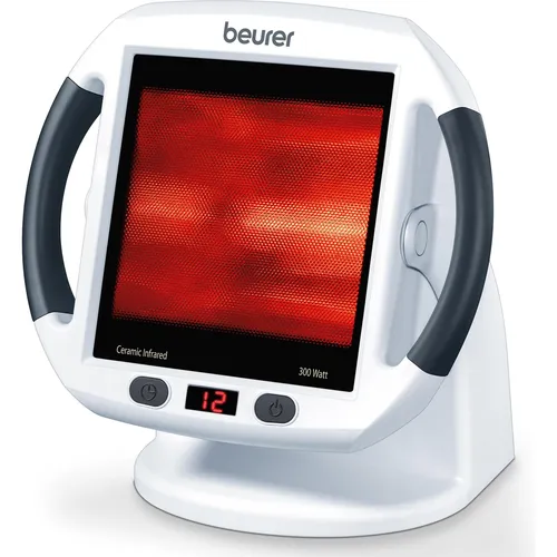 BEURER 619.00 IL 50 Infrarotlampe 300 Watt - Wohltuende Infrarotwärme für Gesundheit und Schönheit, ideal bei Erkältungen und Muskelverspannungen