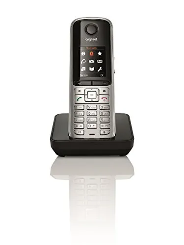Gigaset S810H Telefon - Schnurlostelefon / Universal Mobilteil - mit Farbdisplay - Dect-Telefon - schnurloses Telefon / Freisprechen / Router - kompatibel, platin