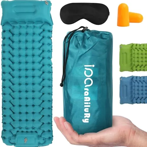 iParaAiluRy Isomatte Selbstaufblasend Ultraleicht Kompakt Luftmatratze Selbstaufblasend für Outdoor Wandern Backpacking Strand, Camping Matratze