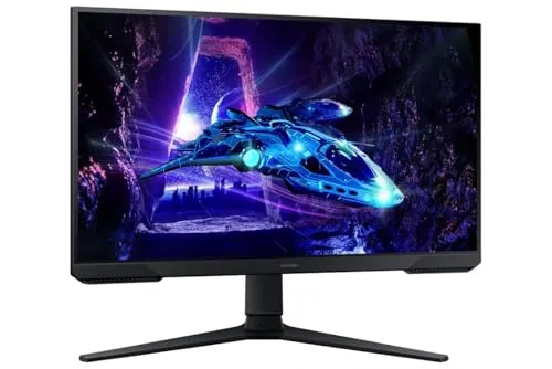 Samsung Odyssey G3 24 Zoll Gaming Monitor - 24 Zoll Full HD Gaming Monitor mit 144Hz Bildwiederholrate für flüssige Spieleerlebnisse und beeindruckende Grafiken.