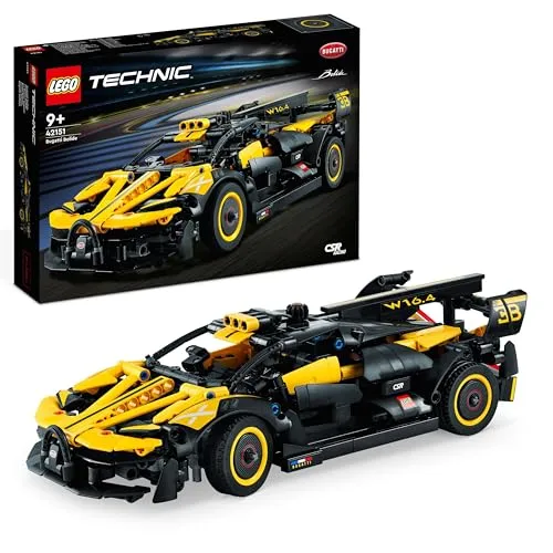 LEGO Technic Bugatti-Bolide 42151 - Auto-Modellbausatz mit funktionierendem W16-Motor und Scherentüren, ideal für Motorsport-Fans und Technikliebhaber