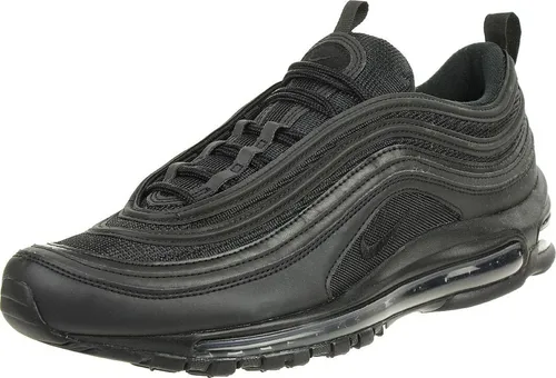 Nike Air Max 97 Herren Sneaker, Schwarz Weiß, 42.5 EU - Herren-Outdoor-Fitnessschuhe mit runder Zehenpartie und weicher Dämpfung durch die Air Max Einheit für optimalen Tragekomfort.