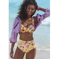 Bügel-Bikini-Top "Mila" im floralen Design, Gr. 36 - Cup C - Bikini Tops: Hübsches Bügel-Bikini-Top von Sunseeker mit floralem Muster, verstellbaren Trägern und weicher Microfaserqualität für optimalen Halt und Komfort.
