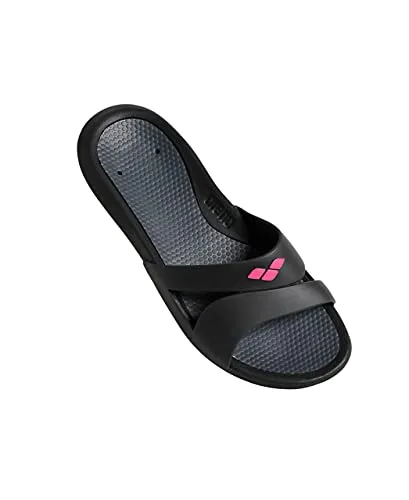 arena Nina Damen-Sandalen - Ultraleichte Badesandalen mit gepolstertem Fußbett - Badeschuhe für Frauen mit weichem, dämpfendem Fußbett und perforierter Sohle für schnelles Abfließen von Wasser. Ideal für Strand und Pool.