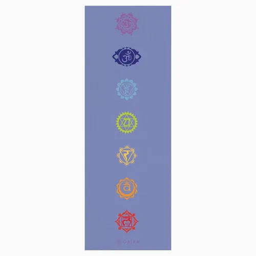 GAIAM Yoga Matte hellviolett mit Chakra 4 mm