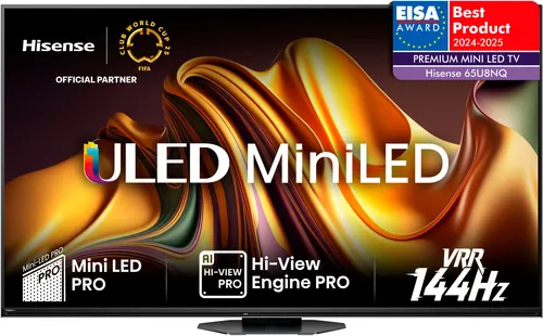 Hisense 65U8NQ - 65 Zoll 4K Mini LED ULED HDR Smart TV mit Dolby Vision IQ und Atmos