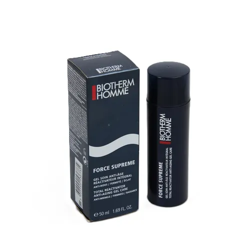 BIOTHERM HOMME FORCE SUPREME GEL – Anti-Aging Pflege für Herren - Hochwertige Lotion für Männer, die die Haut revitalisiert und erfrischt. Ideal für die tägliche Pflege und bietet eine angenehme Textur für ein frisches Hautgefühl.