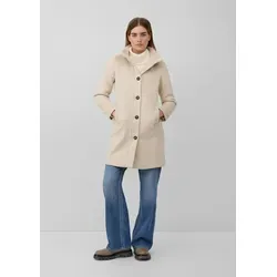 s.Oliver Kurzer Mantel aus Wollmix mit Knopfleiste - Eleganter kurzer Mantel aus hochwertigem Wollmix, schmal geschnitten mit Stehkragen und praktischen Taschen. Ideal für stilvolle Auftritte in der Übergangszeit.