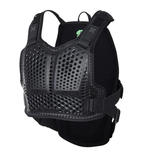 iXS Aufprallschutz Hex Pull-Over Oberkörperprotektor schwarz L/XL - Ergonomischer Oberkörperprotektor für Motorradfahrer mit reibungsarmer Oberfläche und stoßabsorbierender HexMatter-Technologie. Bietet optimalen Komfort und Schutz für Rücken und Brust.