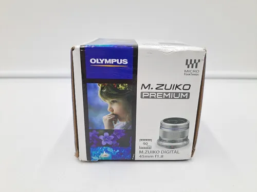 Olympus M.Zuiko Digital 1,8/45 Black - Hochwertiges Festbrennweitenobjektiv - Objektiv für Micro Four Thirds mit 45mm Brennweite und f/1.8 Blende, ideal für kreative Fotografie bei wenig Licht.