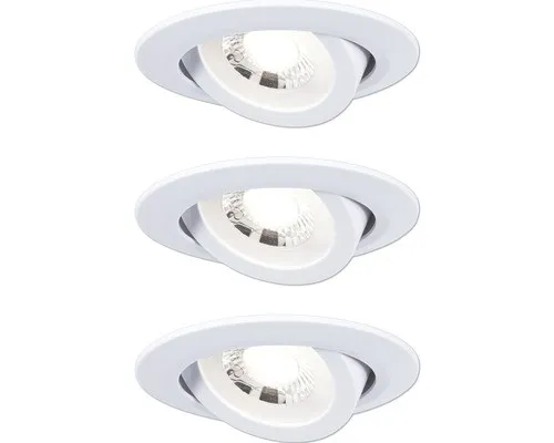 Paulmann LED Einbauleuchten-Set 3-step dimmbar 3x6 W 550 lm 3000 K Ø 8,2 cm schw