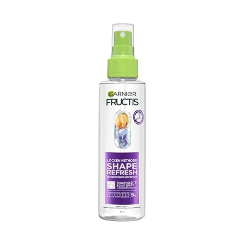 Garnier Feuchtigkeitsauffüllendes Pflege-Spray für Locken - Haarspray für alle Lockenarten, spendet bis zu 48 Stunden Feuchtigkeit und sorgt für Definition und Sprungkraft. Vegane Formel ohne Silikone für ein natürliches Haargefühl.