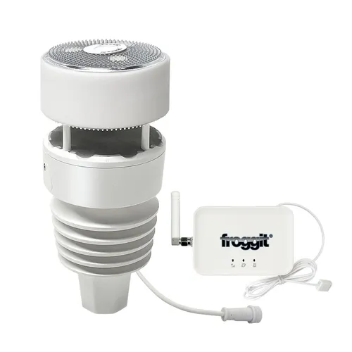 froggit DP3000 7-In-1 Ultra WiFi/Lan Gateway Wetterstation (IoT-fähiger WiFi Hub mit Datenspeicherung auf Micro-SD Karten)